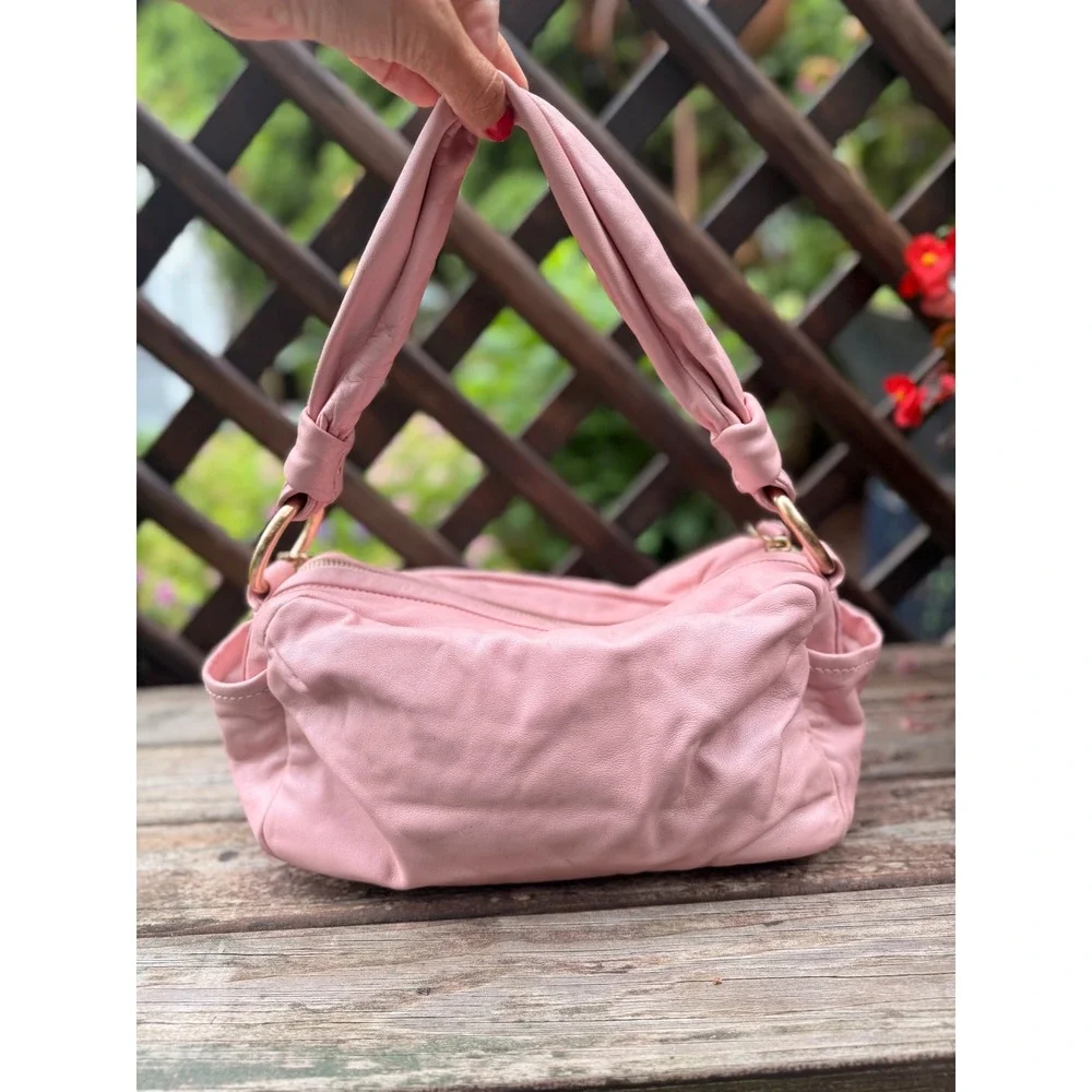 Coach Y2K Parker Pink Leather Shoulder Handbag Purse 13442
